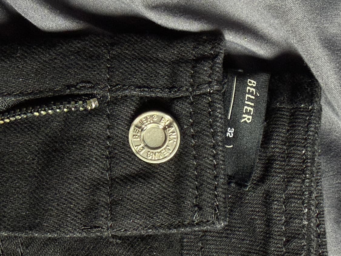 Belier 블랙진 와이드 팬츠 상품이미지6