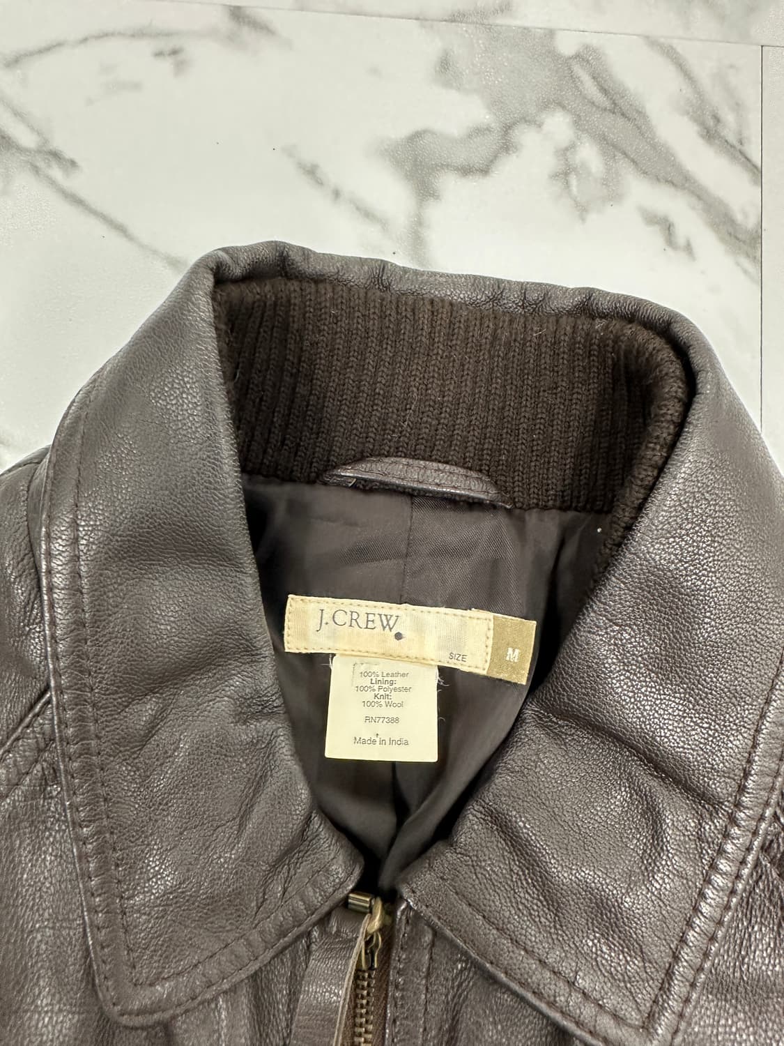 J.CREW 제이크루 A-2 모티브 레더 자켓 상품이미지3