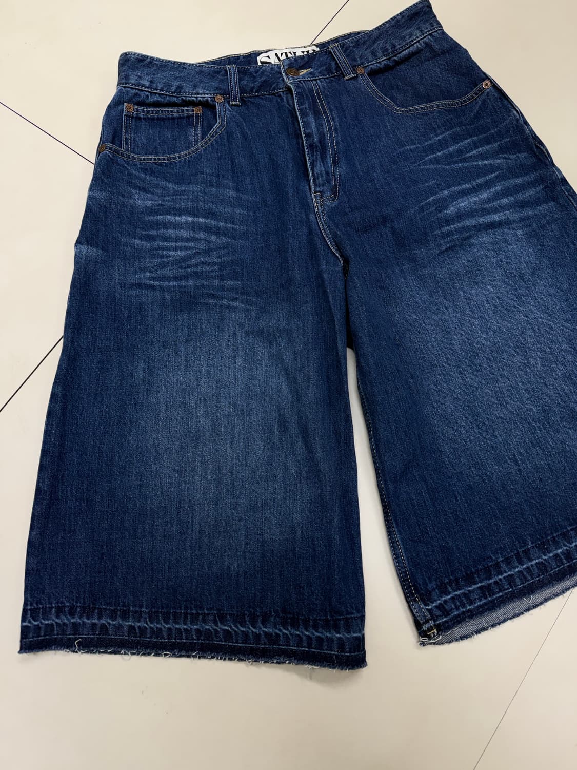 Satur 버뮤다 워싱 데님 팬츠 상품이미지3