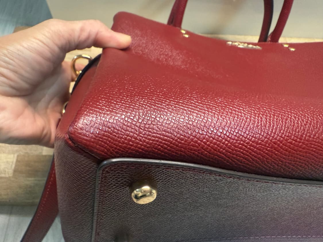 코치 릴리 캐리올백 크로스그레인 레더 핸드백 상품이미지7