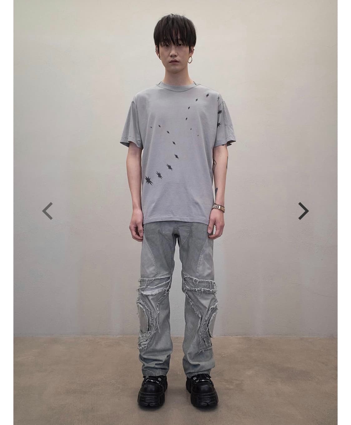 코스트퍼킬로 DIRTY STAR T-SHIRT-GREY 더티스타 상품이미지3