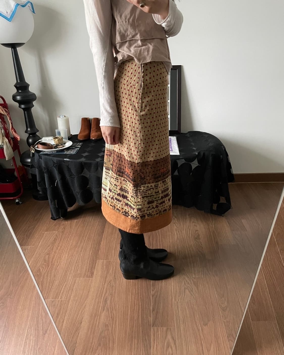 patterned skirt 상품이미지3