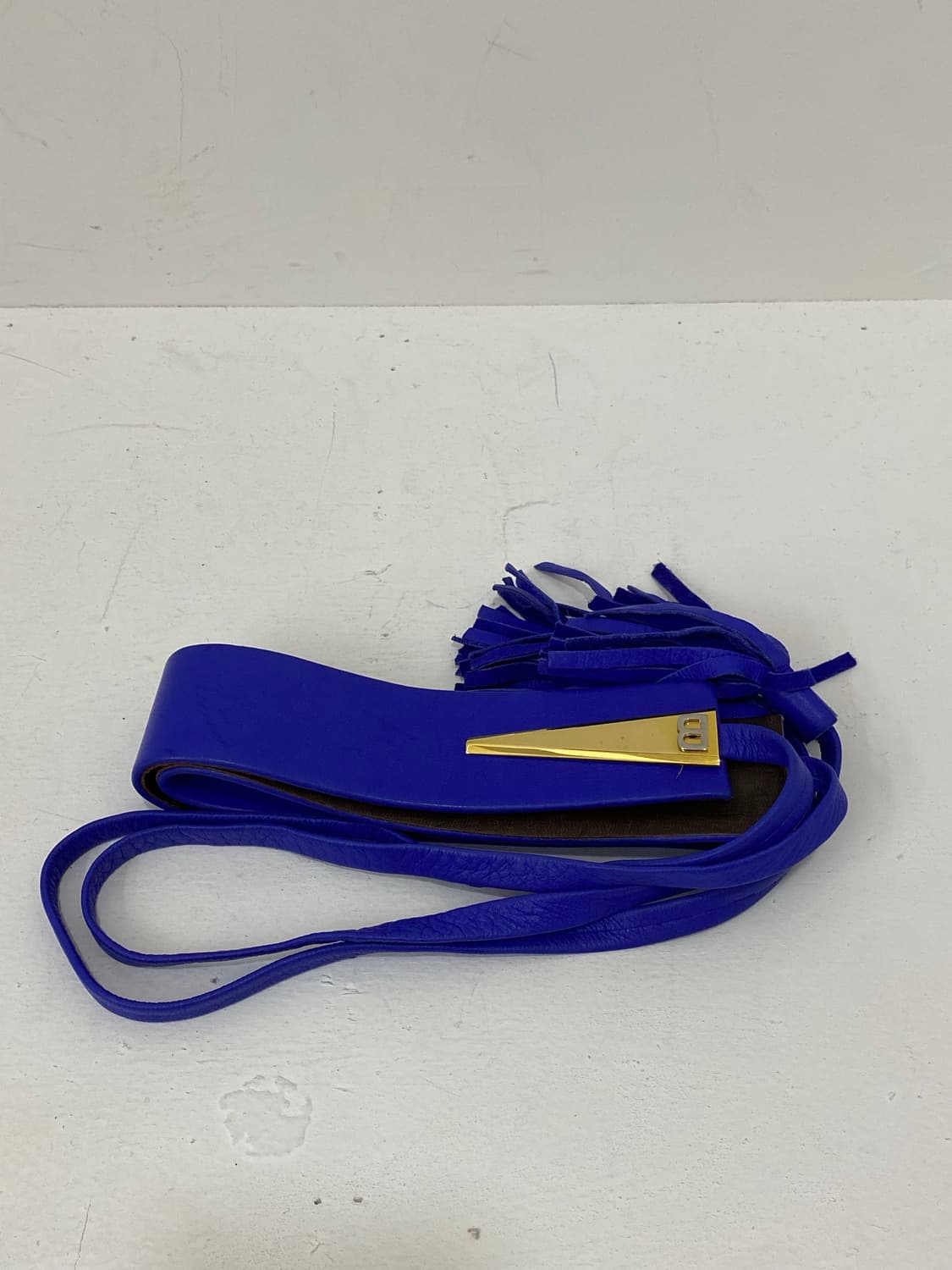 BALLY 블루 숄 벨트 상품이미지1