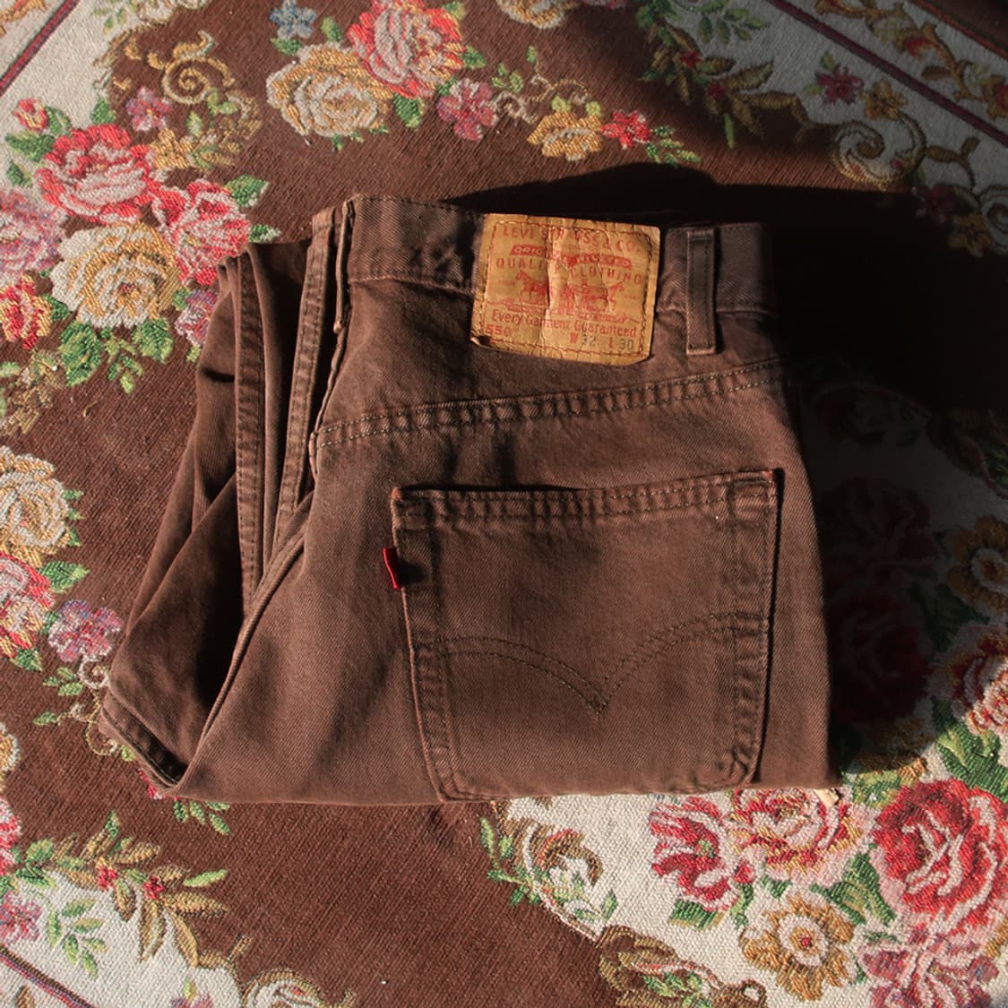 (착용컷) USA 리바이스 550 브라운 진 (남성용 31) 상품이미지1
