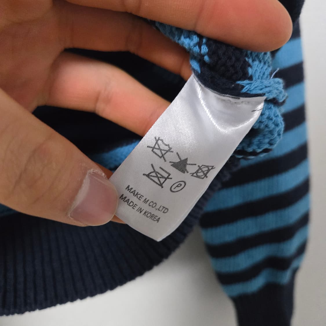 디어리스트 스트라이프 크롭 니트 / 여자 니트/여성 니트  상품이미지3