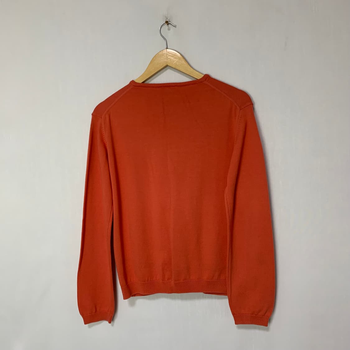 라코스테 빈티지 코랄색 가디건 100사이즈 여성 세미크롭 상품이미지4