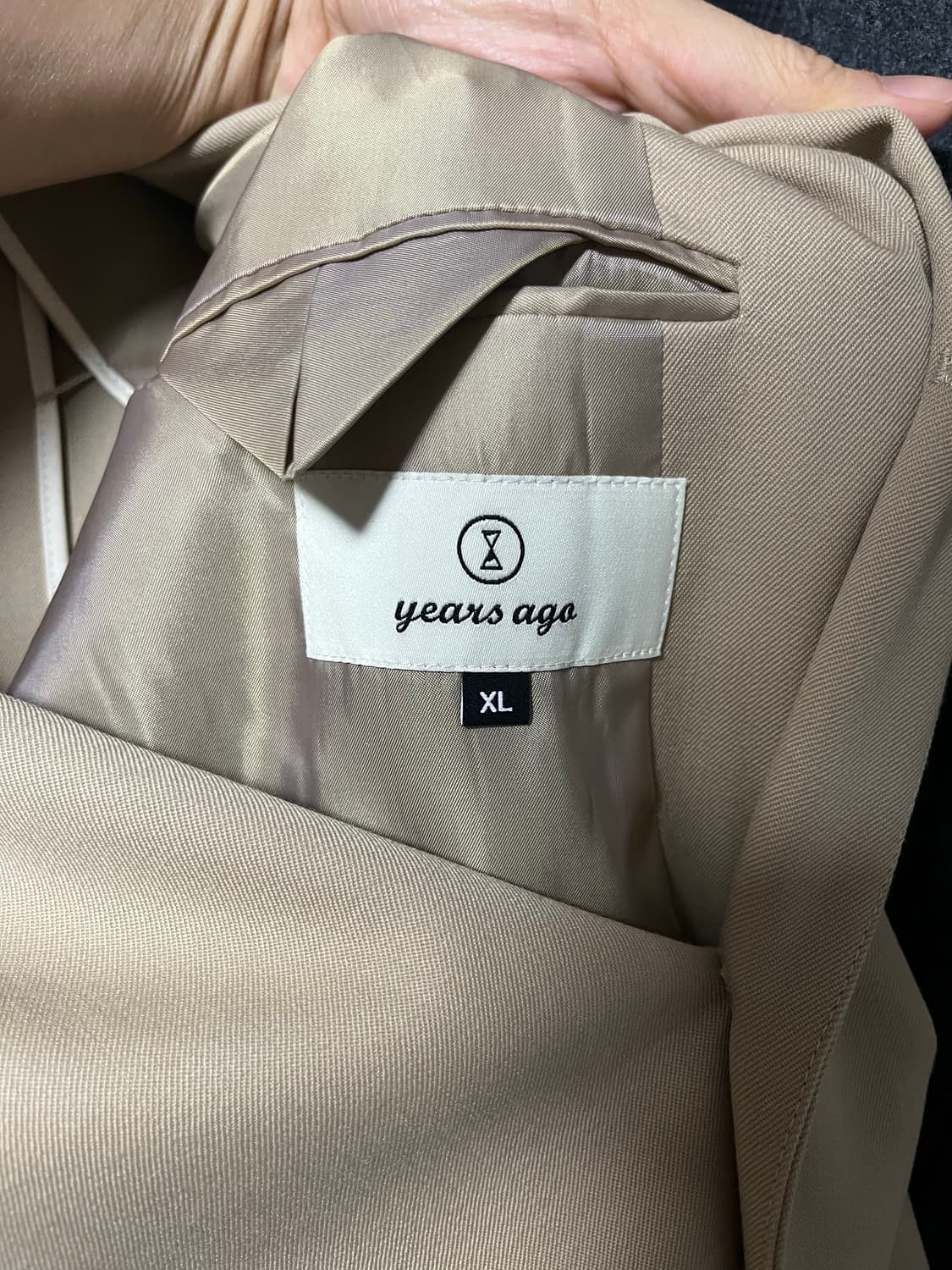 XL) 이얼즈어고 자켓 years ago 베이지 블레이저 상품이미지9