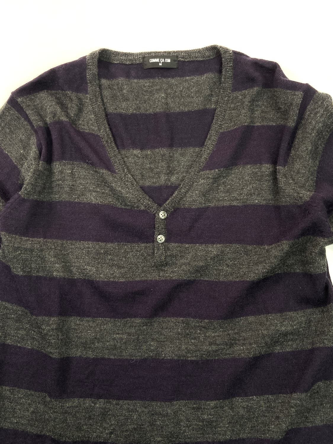 Comme Ca Ism stripe henry neck Tee 상품이미지4