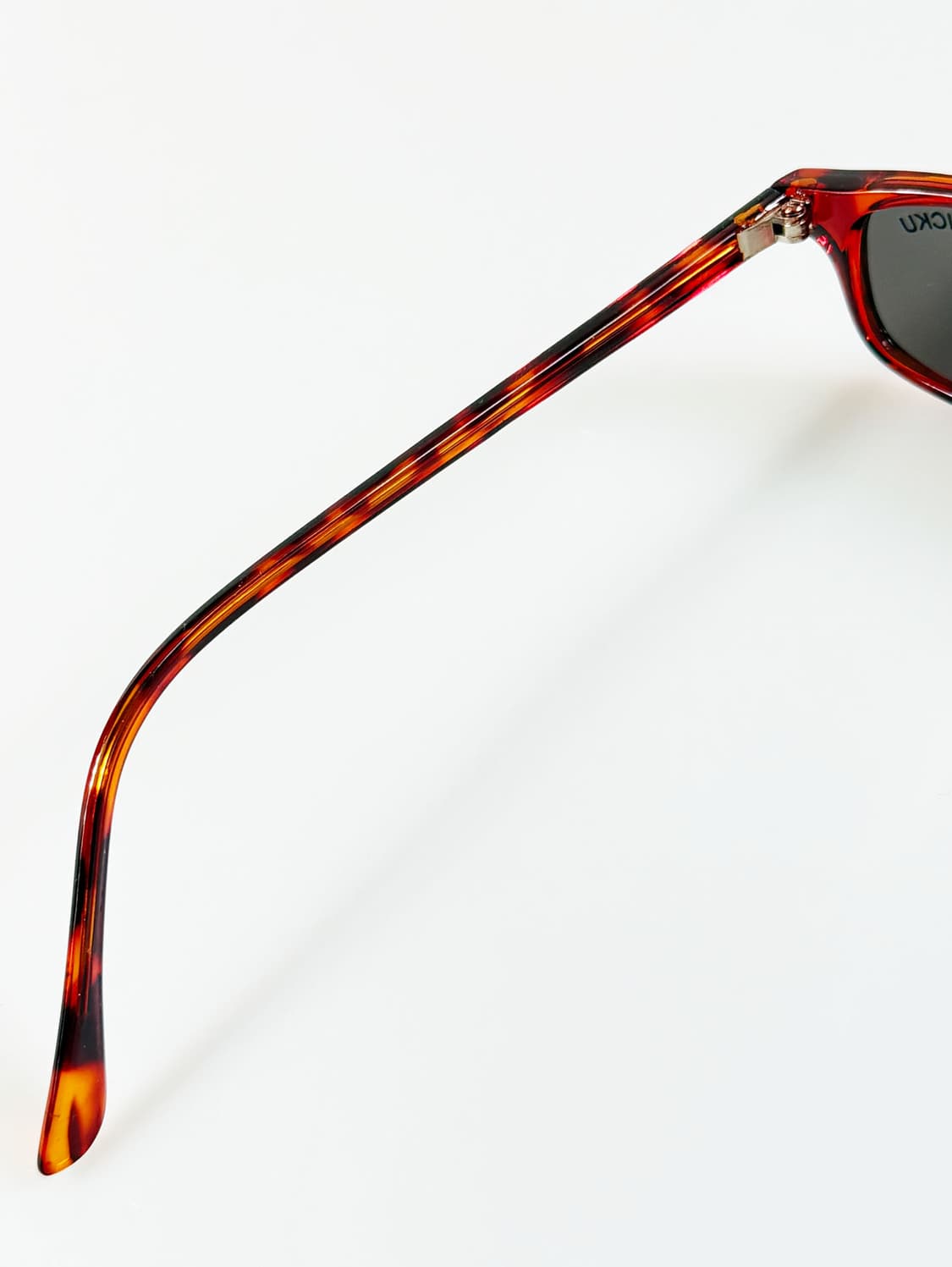 90s KICKU JAPAN 레오파드 스퀘어 뿔테 빈티지 선글라스 상품이미지7