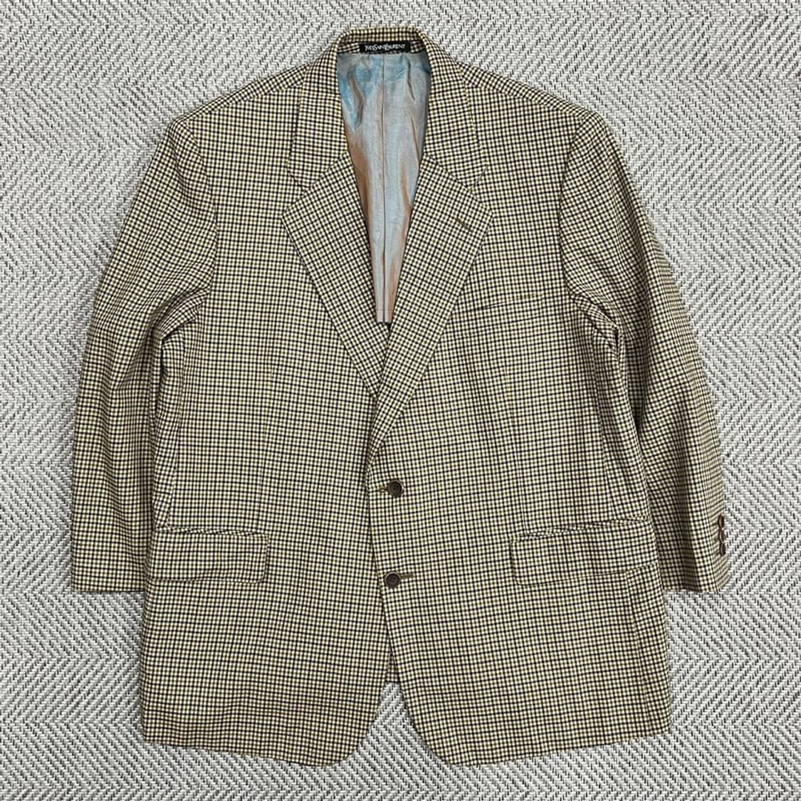 입생로랑 체크 블레이저 v0937 상품이미지1