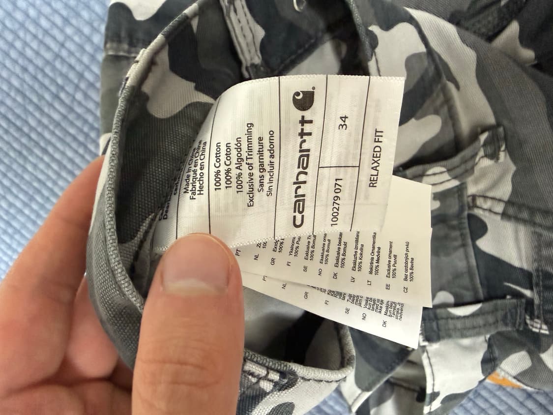 칼하트 카모 반바지 34 carhartt rugged cargo camo 상품이미지3