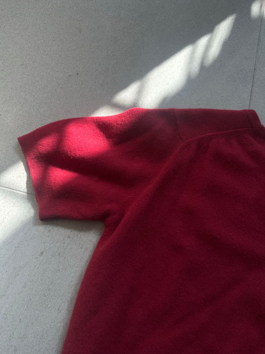 버버리 반팔니트 레드 상품이미지6