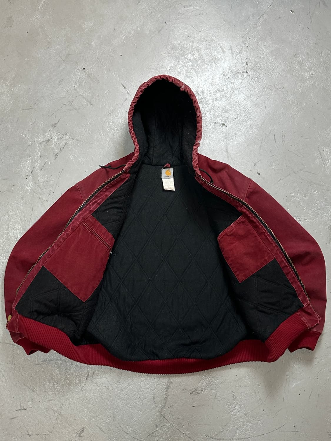 00's OG 칼하트 J68 액티브 칼하트 CRI J130 크림슨레드 상품이미지7