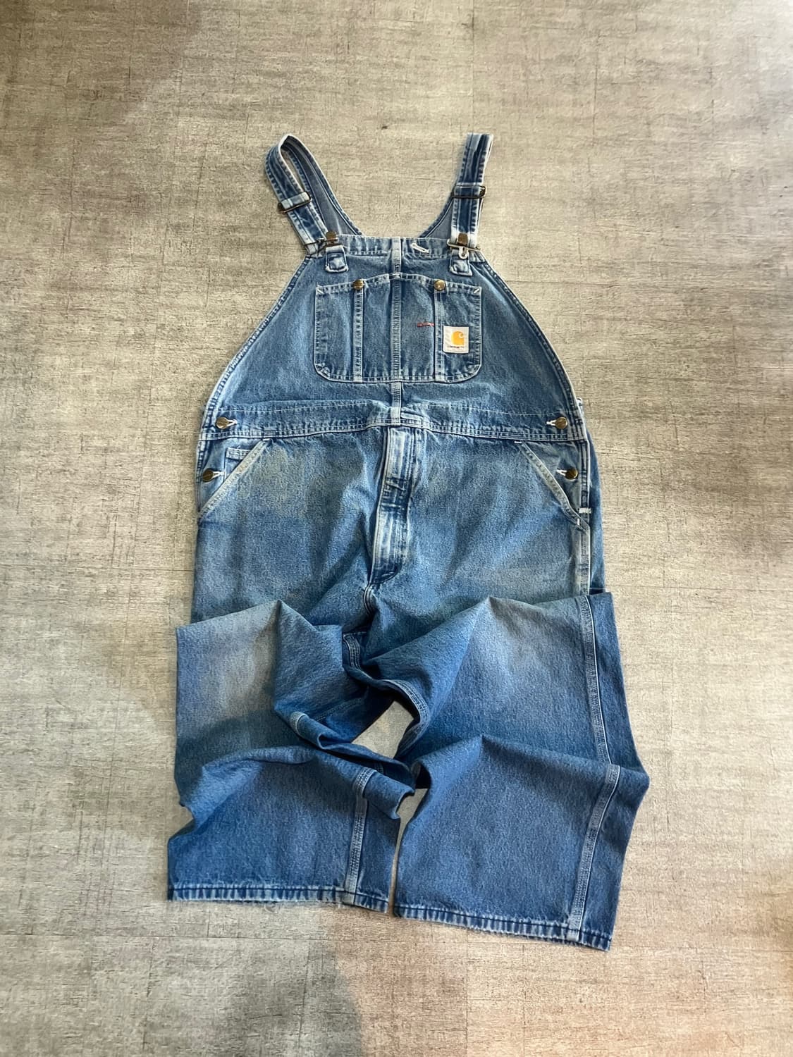 Carhartt 칼하트 올드스쿨스트릿 아메카지 서스펜스 데님멜빵팬츠 상품이미지1
