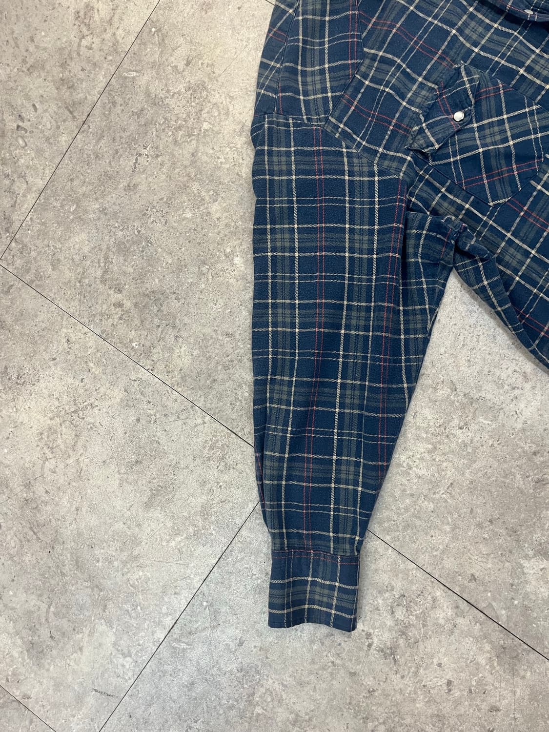 디키즈 버튼 체크 셔츠 네이비 XL #csz2887 상품이미지6