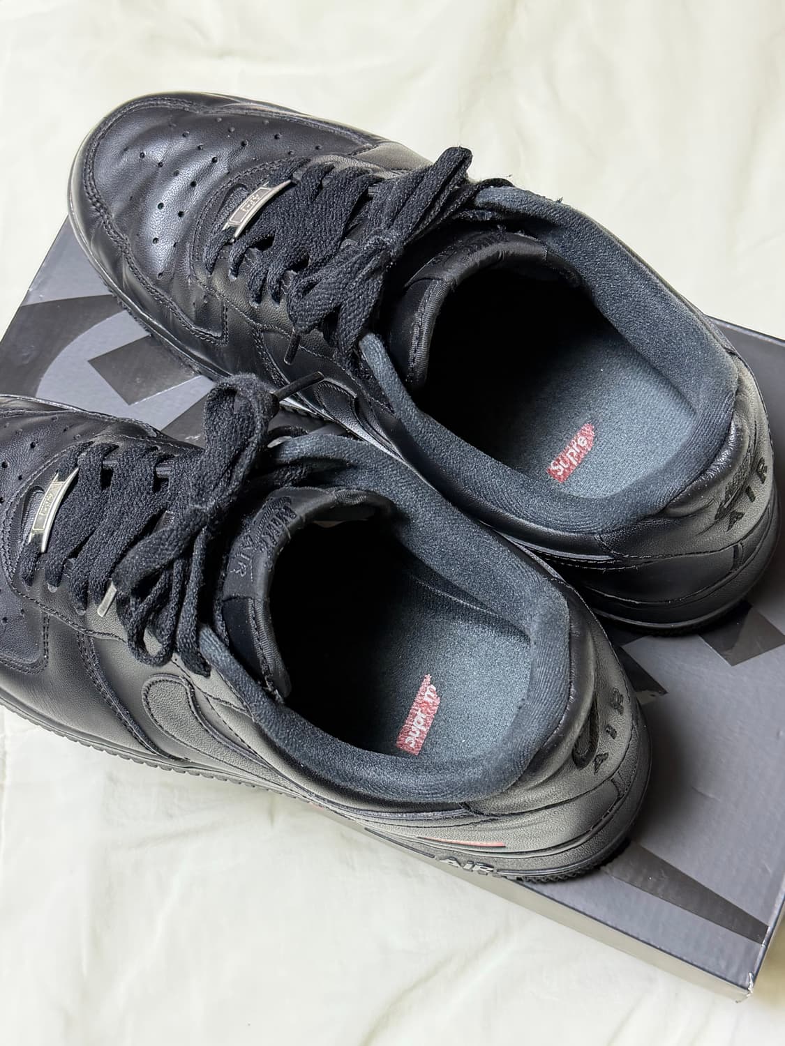 260 나이키 슈프림 에어포스 블랙 상품이미지3