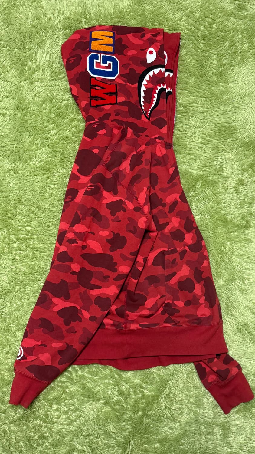 베이프 더블 샤크후드 적계 (2XL) 상품이미지1