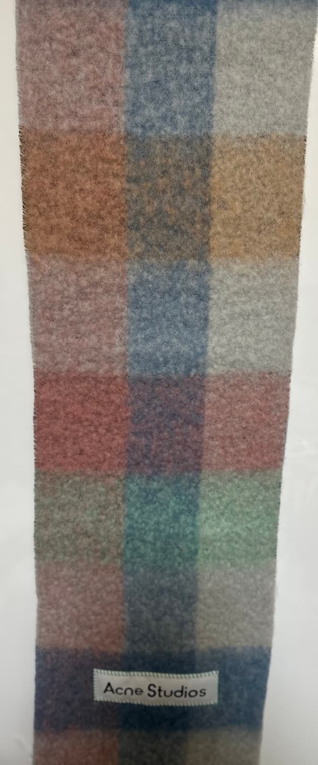아크네 스튜디오 알파카모헤어울멀티체크남여공용 머플러 정품 상품이미지4