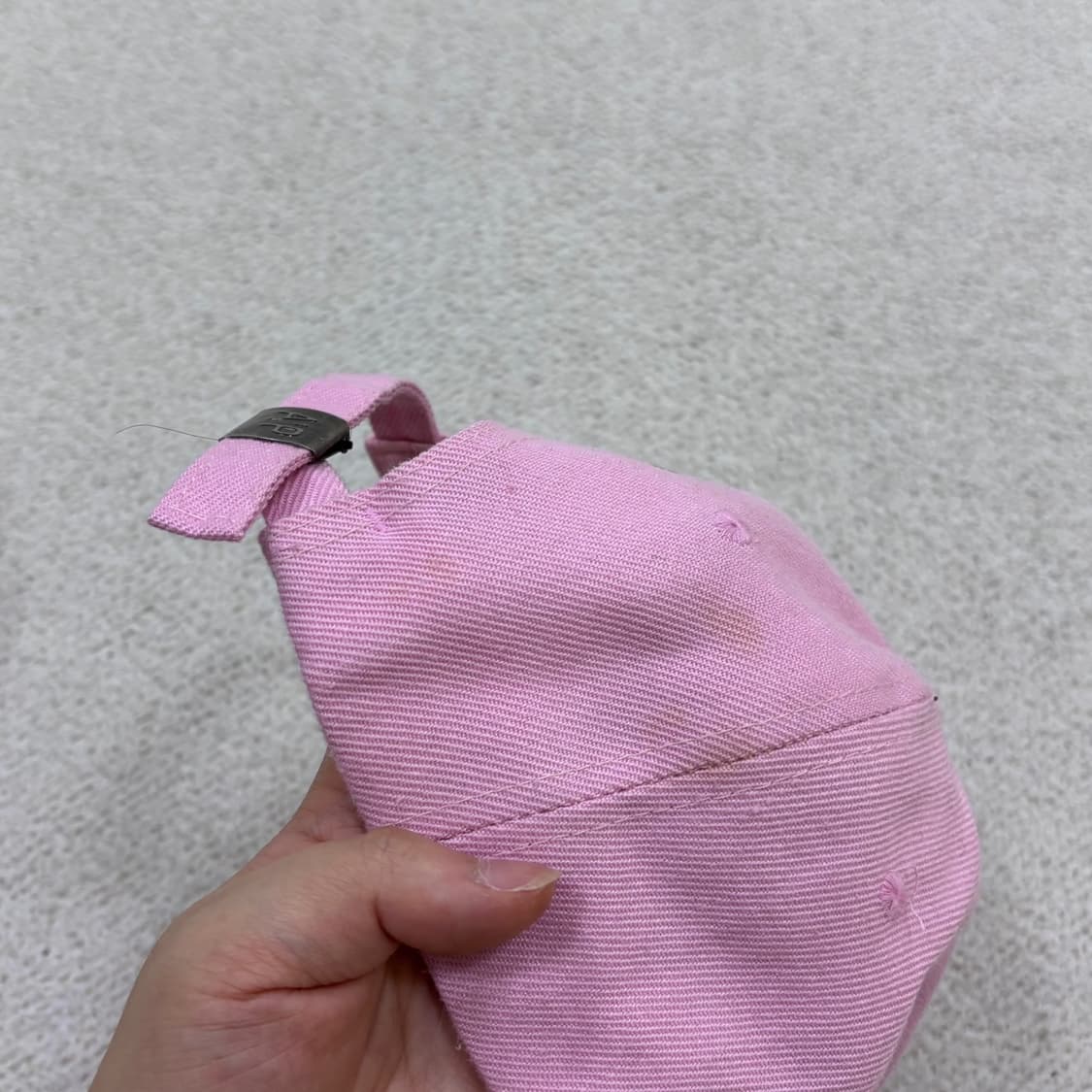 F 빈티지 A 자수 로고 핑크 볼캡 0616E2 상품이미지8