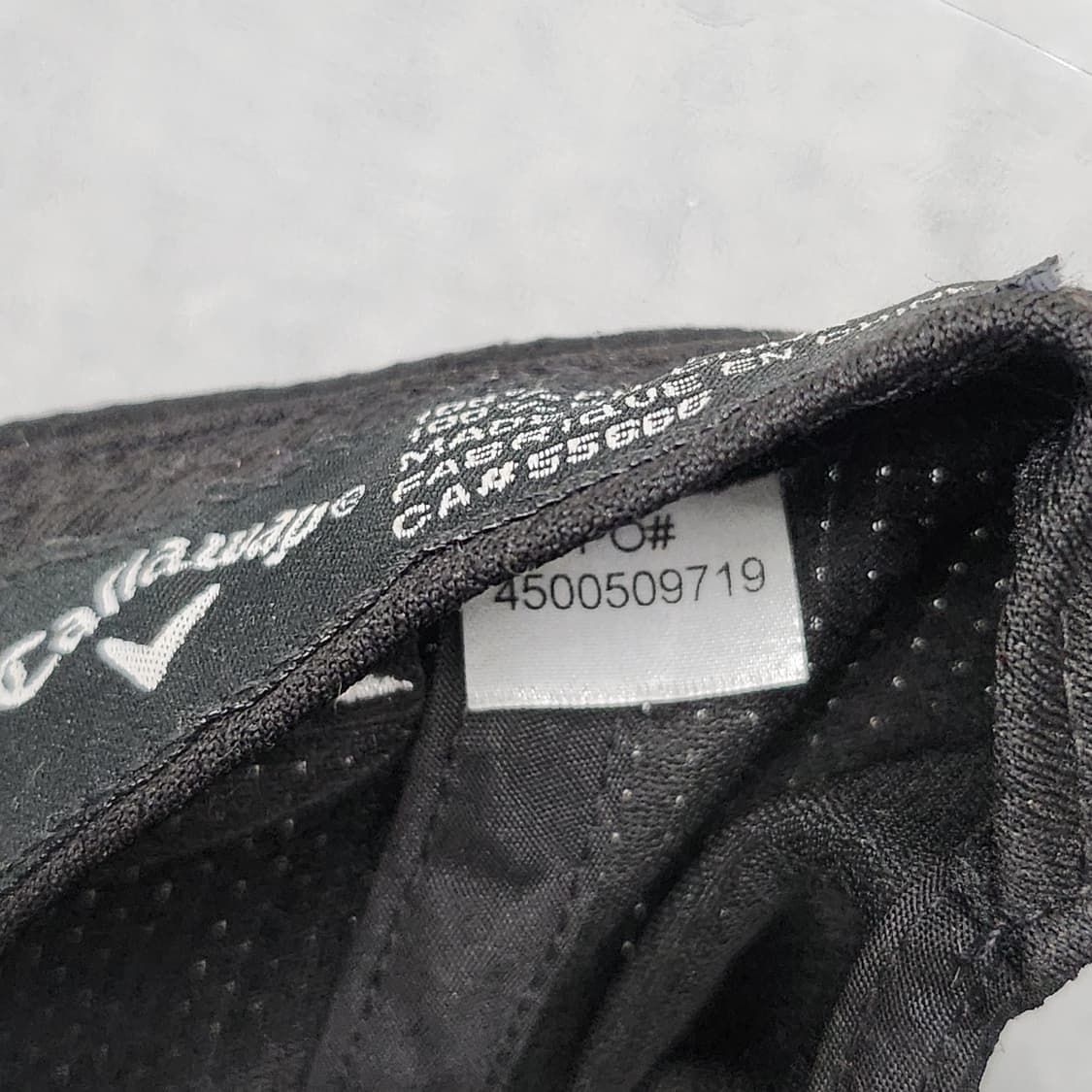 캘러웨이 TOUR AUTHENTIC 라인의 블랙 골프모자 프리사이즈. 상품이미지9