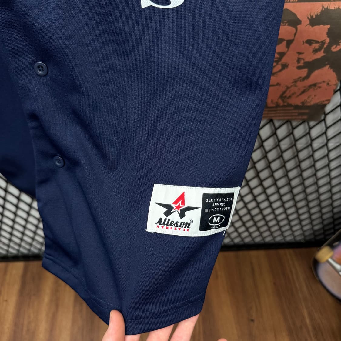 USA VINTAGE 베이스볼 저지 네이비 화이트 상품이미지8