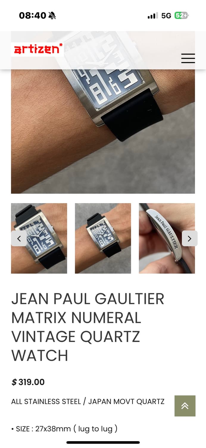 [OS] Jean Paul Gaultier vintage quartz 상품이미지3