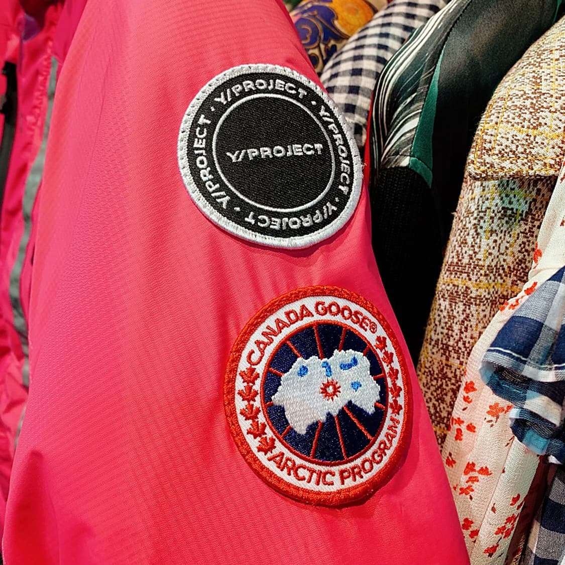 캐나다 구스X와이 프로젝트 남녀공용 핑크 덕다운 파카 상품이미지3