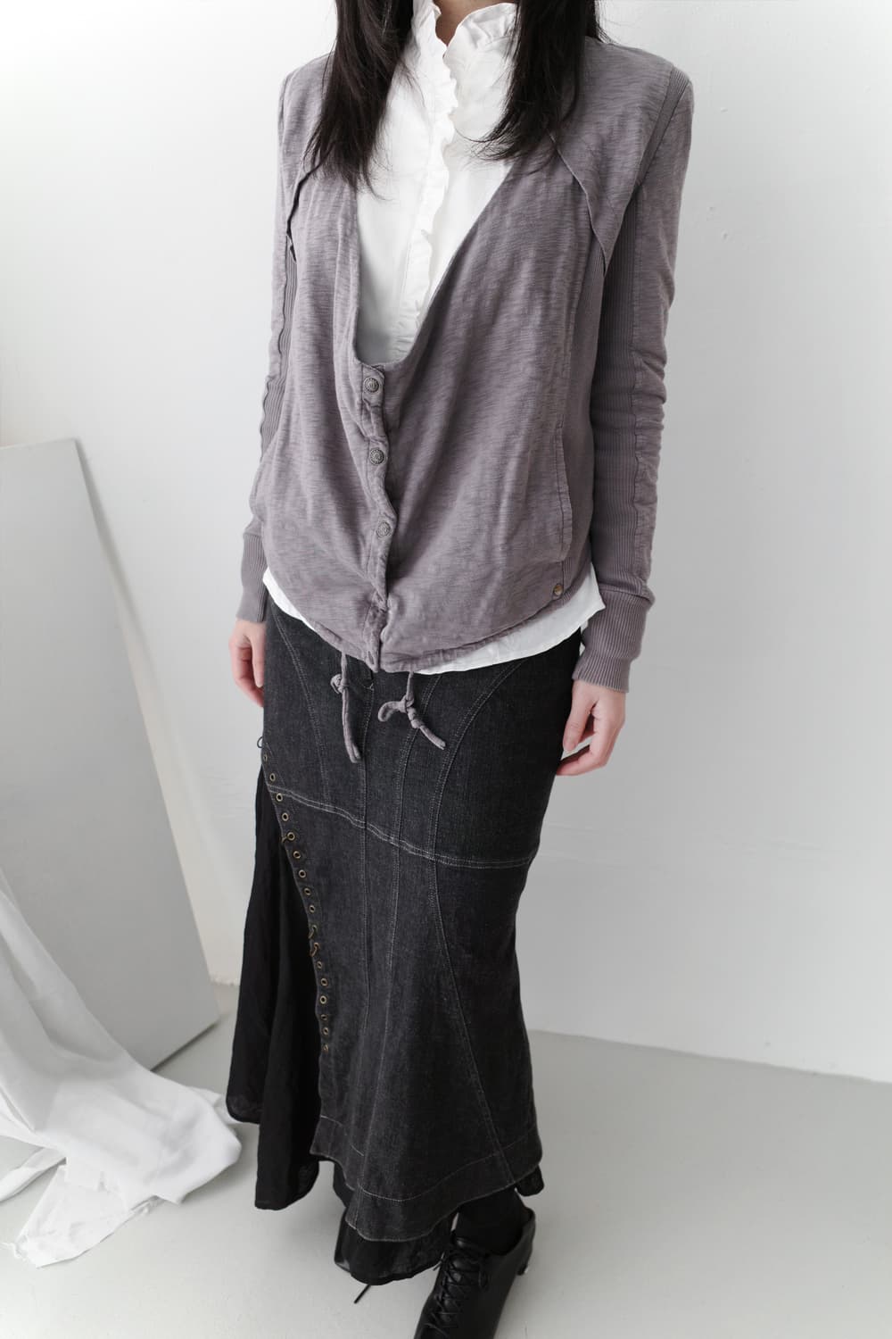 armani exchange)unbalanced snap cardigun 상품이미지5