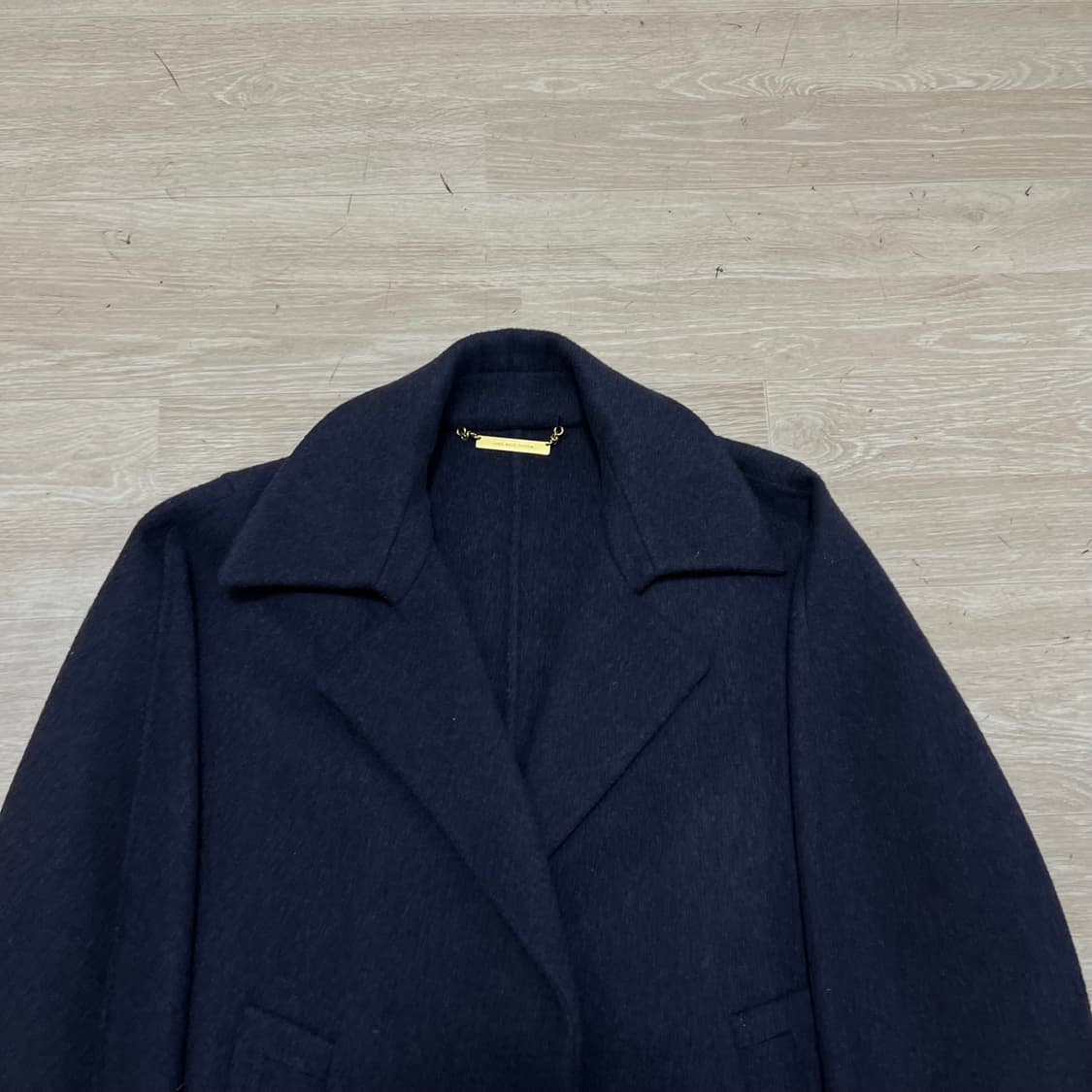 시스템 여성 핸드메이드 캐시미어 오픈 코트 [네이비] 82-94-160 상품이미지2