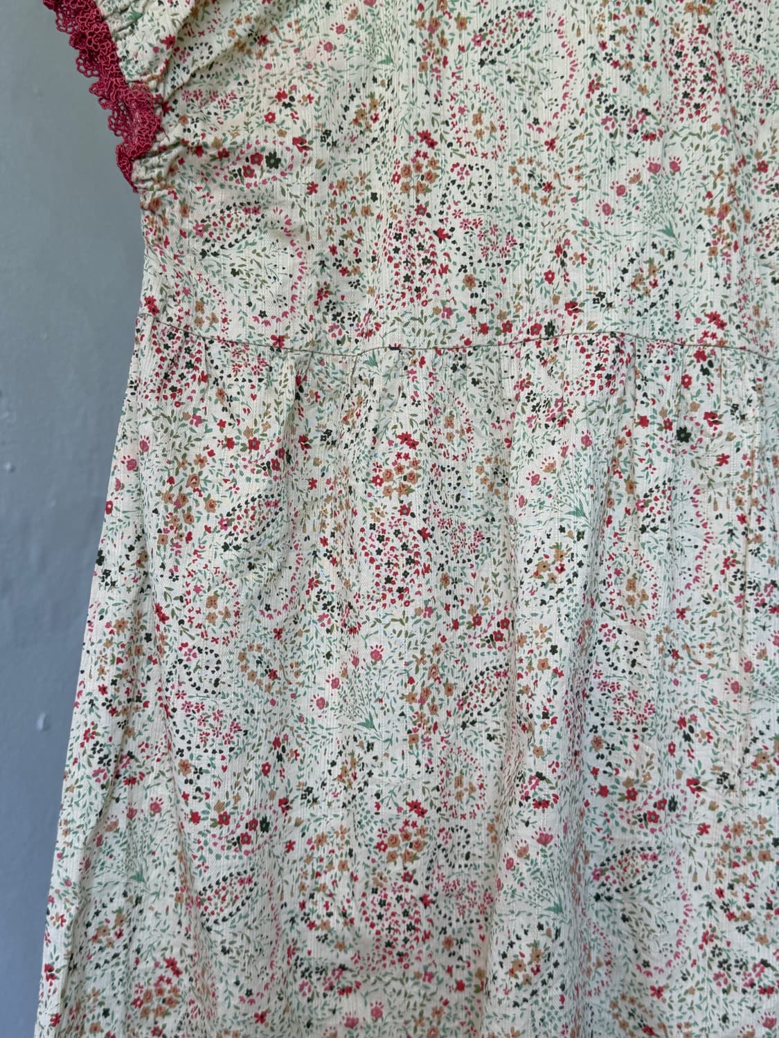 모리 플라워 퍼프 소매 블라우스 상품이미지6