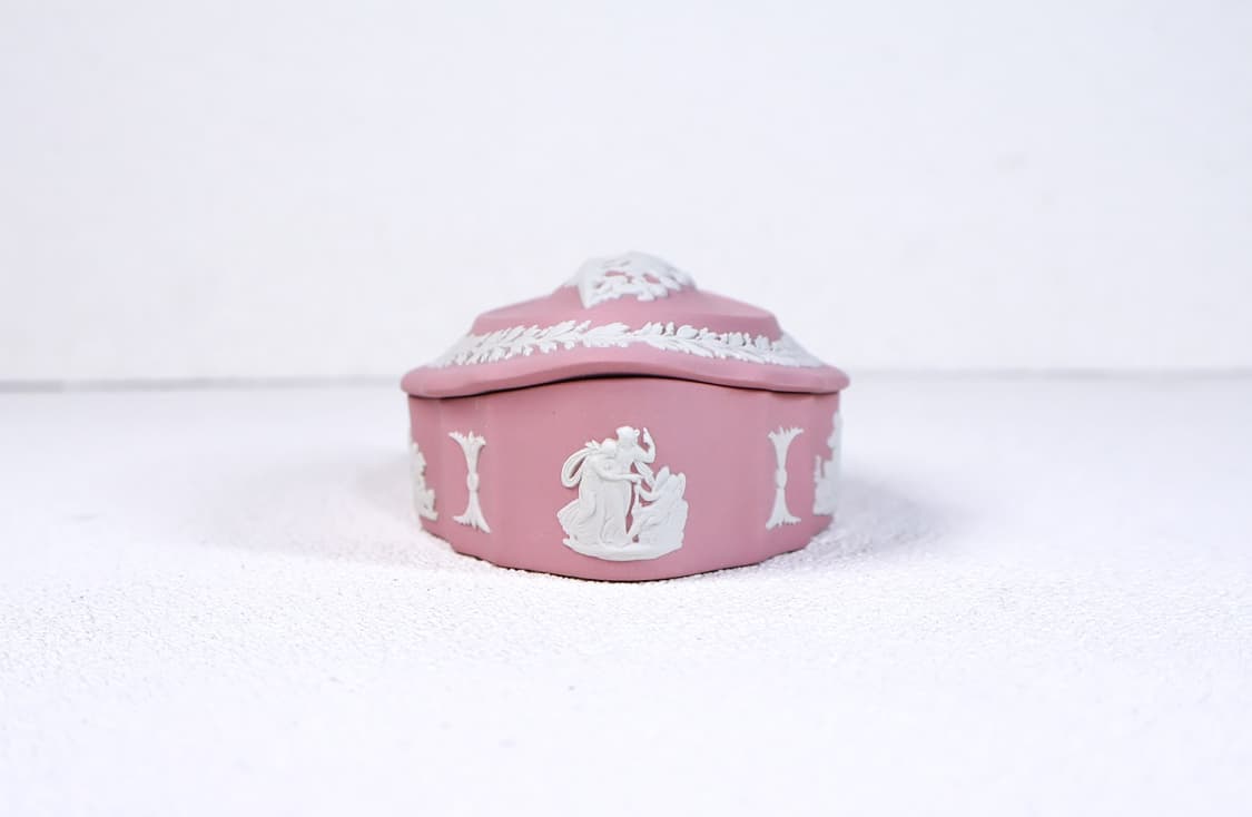 [영국앤틱] 웨지우드 제스퍼웨어 오발 트링켓박스 보석함_핑크 상품이미지6