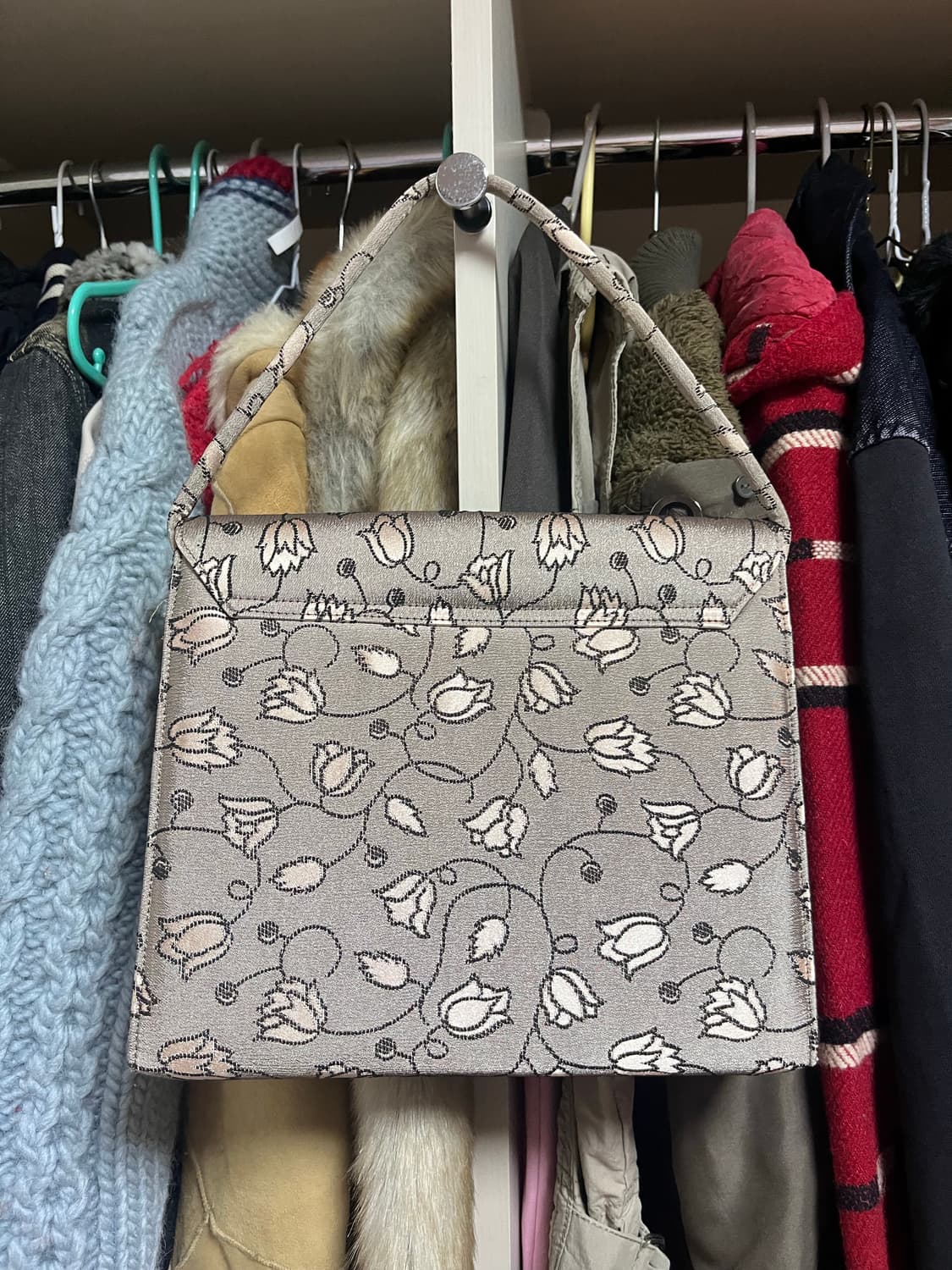 미스치프 자카드 핸드백 상품이미지2