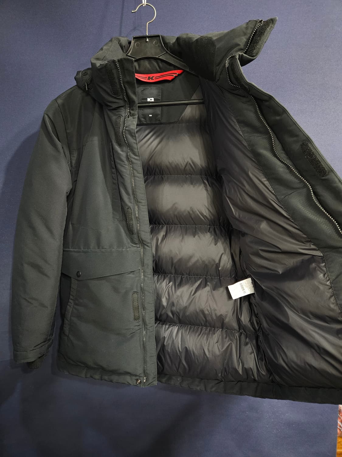 케이투 차콜컬러 남성 100 구스다운 패딩  상품이미지8