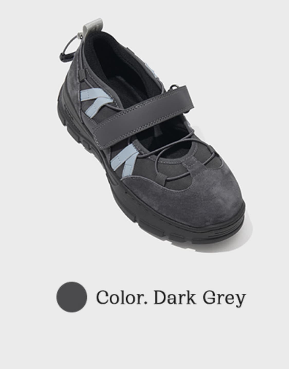 NEW BRYN VELCRO SNEAKERS - DARK GREY 상품이미지2