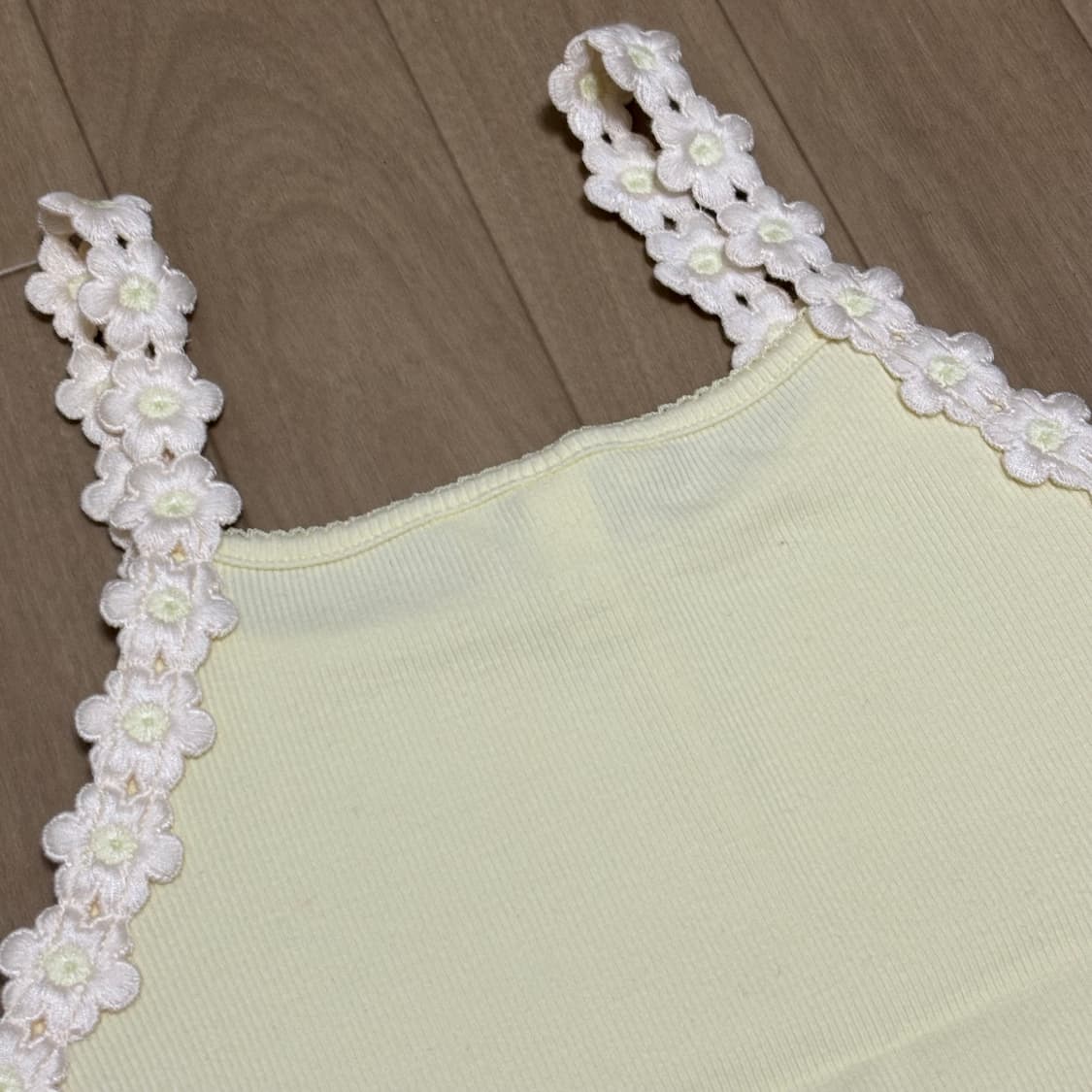 h&m 에이치앤엠 레이스 디테일 스트랩 탑 (새상품) 상품이미지5