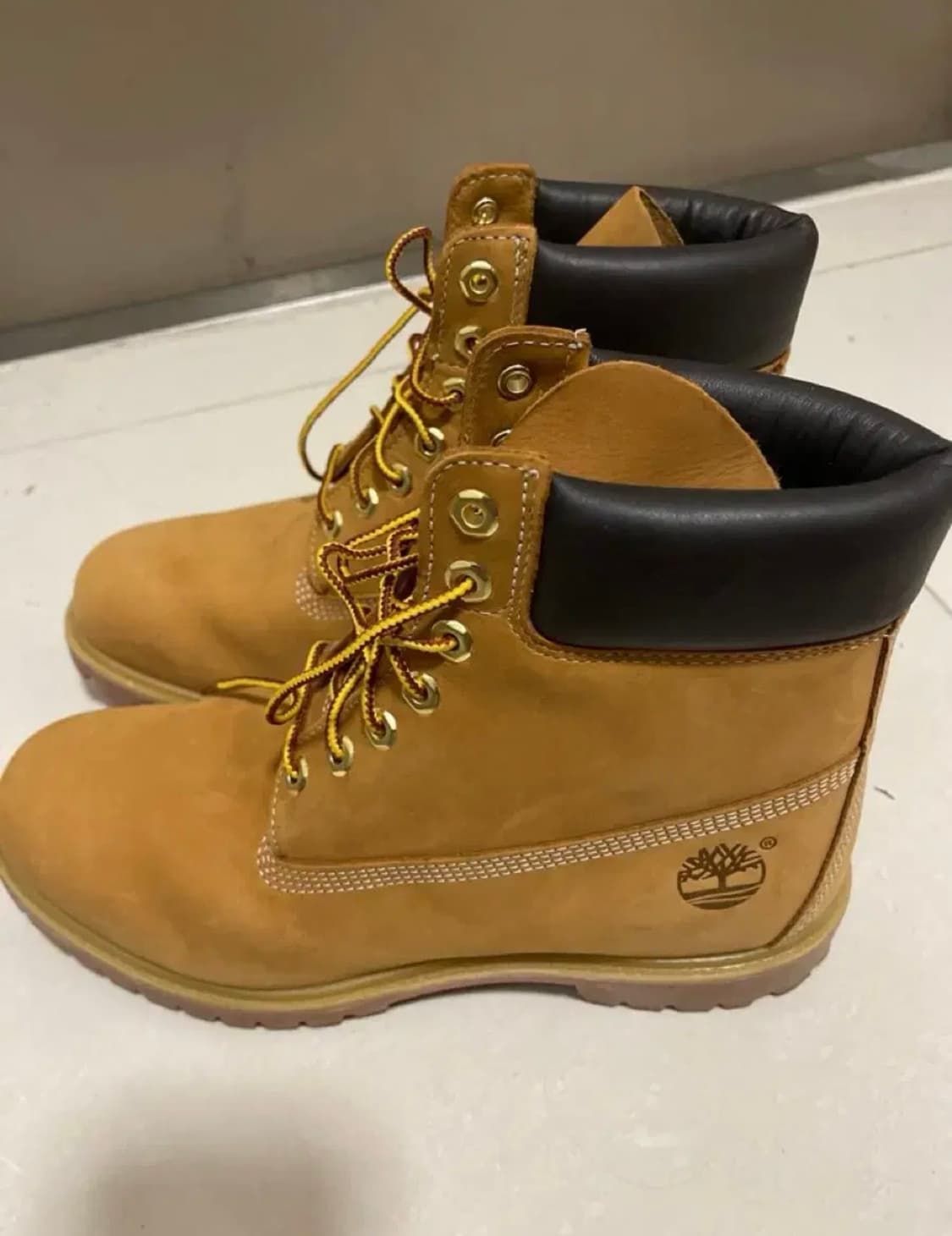 팀버랜드 프리미엄 6인치 워터프루프 부츠 위트 누벅 - 와이드 상품이미지1