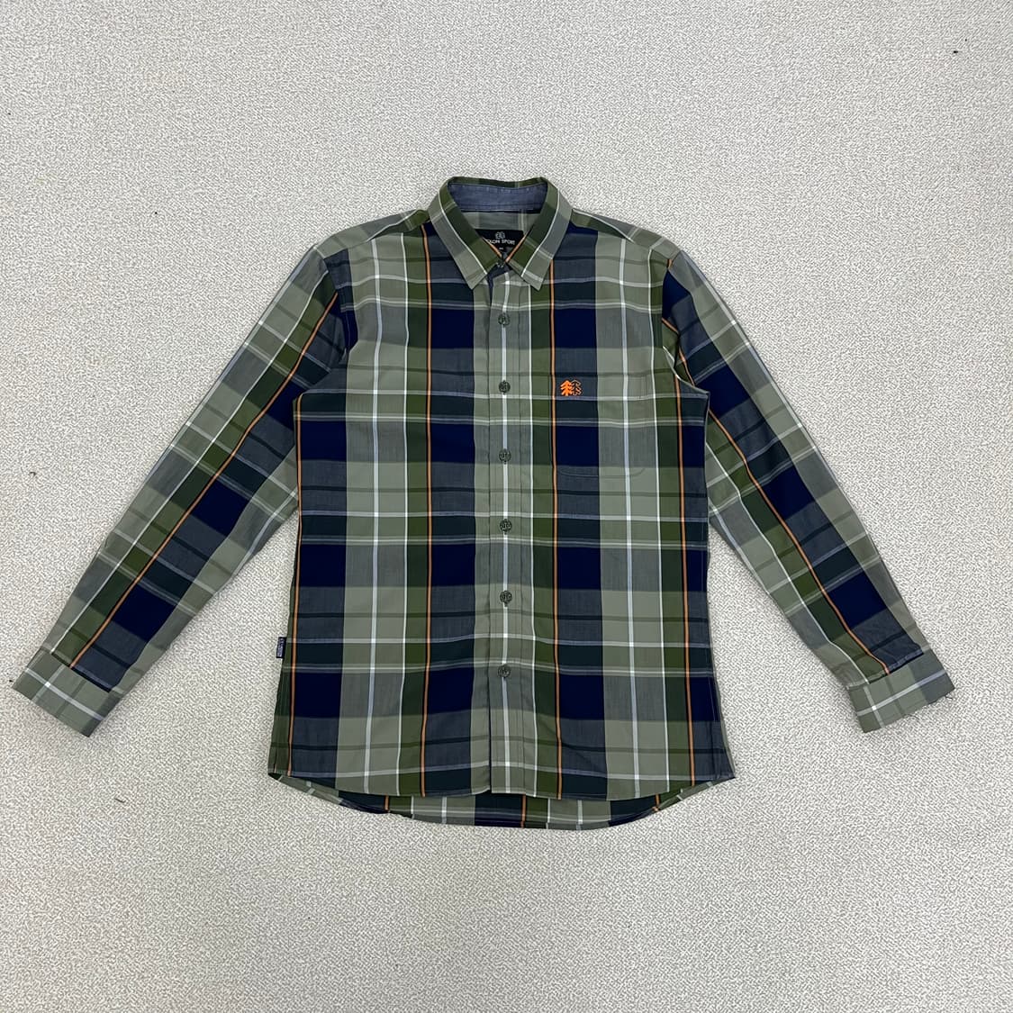 [95] 코오롱스포츠 체크무늬 긴팔 셔츠 남방 1219M2 상품이미지1