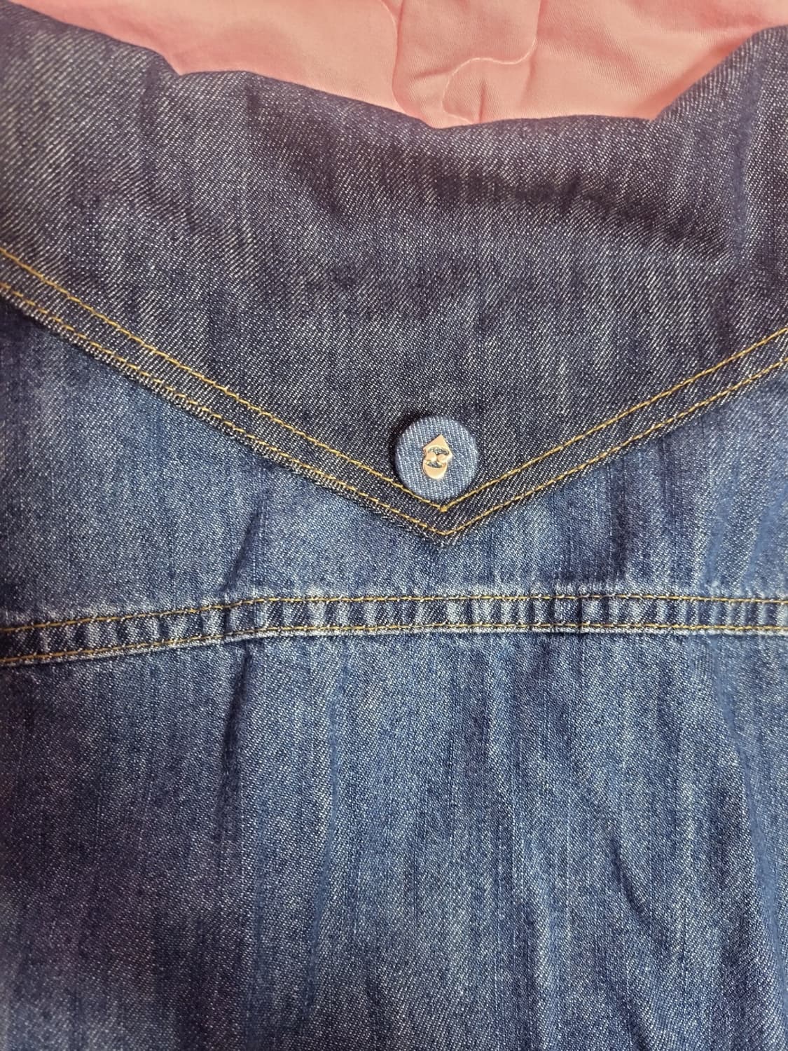 급처상태좋음!럭키슈에뜨 세일러 데님 청 롱원피스 36사이즈 상품이미지3