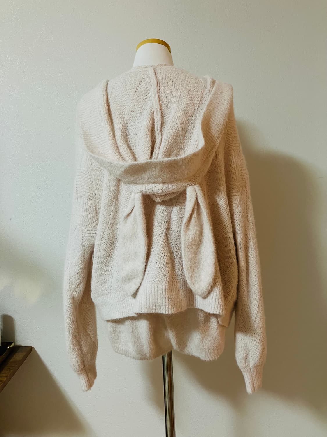 젤라또피케 홈웨어 우사미미 다이아몬드패턴 핑크 free사이즈 상품이미지1