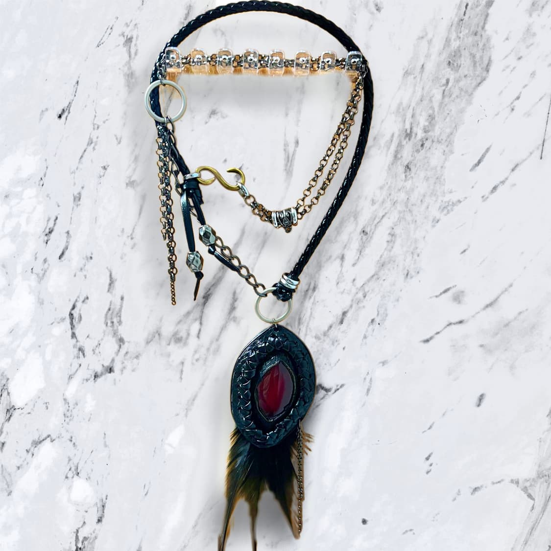 Vkei- RedStone Necklace 에눌가능 상품이미지1