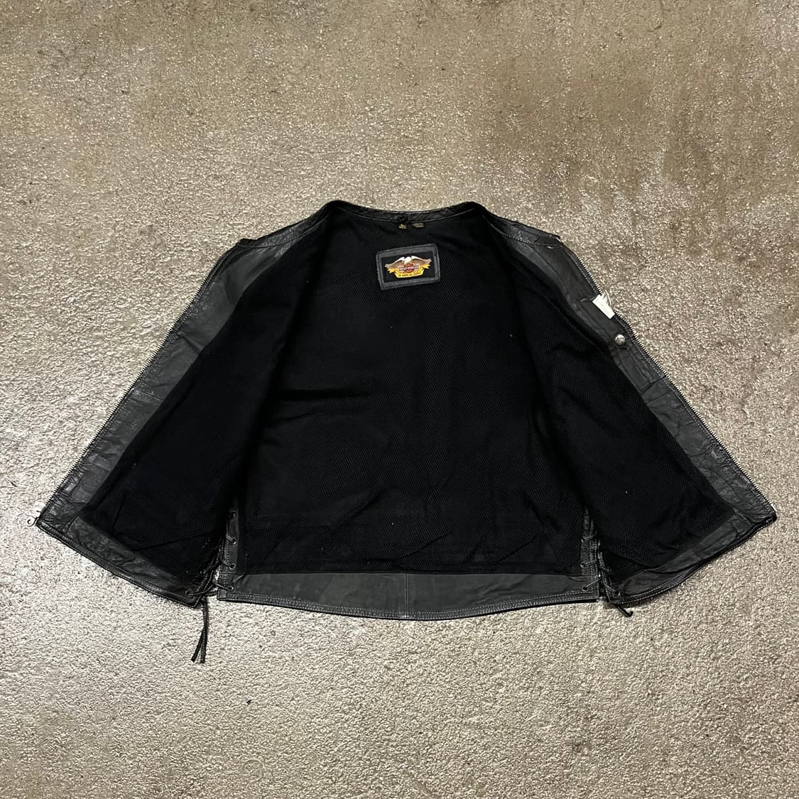 90s 할리데이비슨 가죽 베스트 (105) 상품이미지5