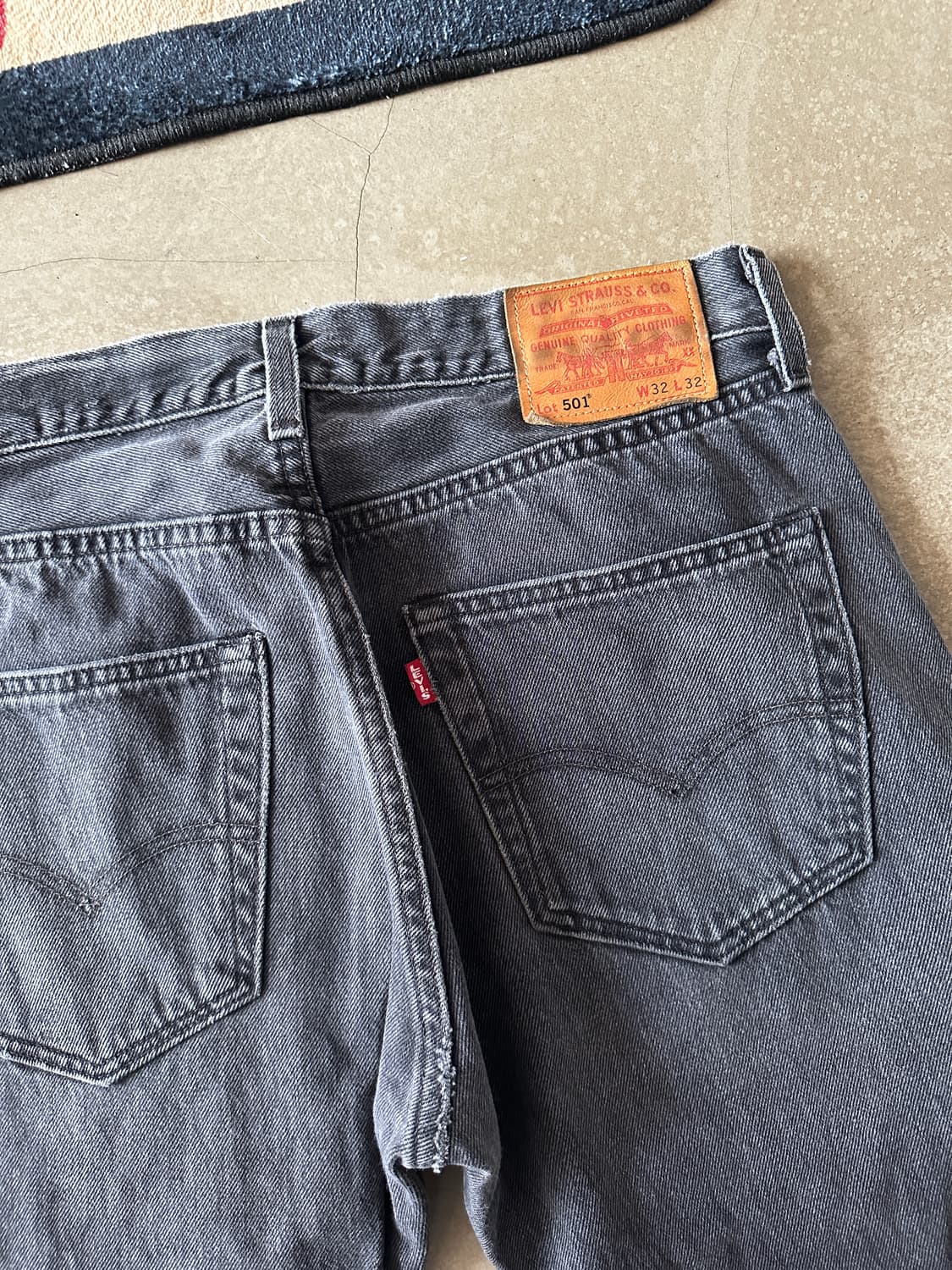 Levis 리바이스 501 스트레이트 흑청 w32 상품이미지2