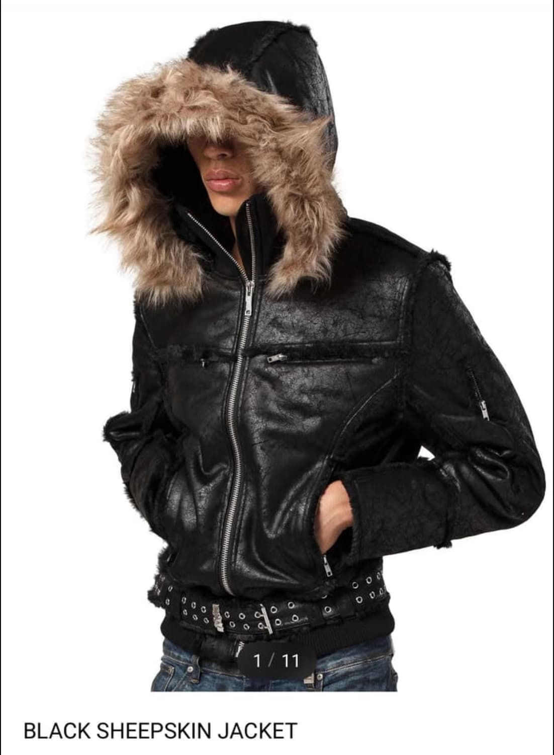 Racer worldwide sheepskin jacket M 상품이미지1