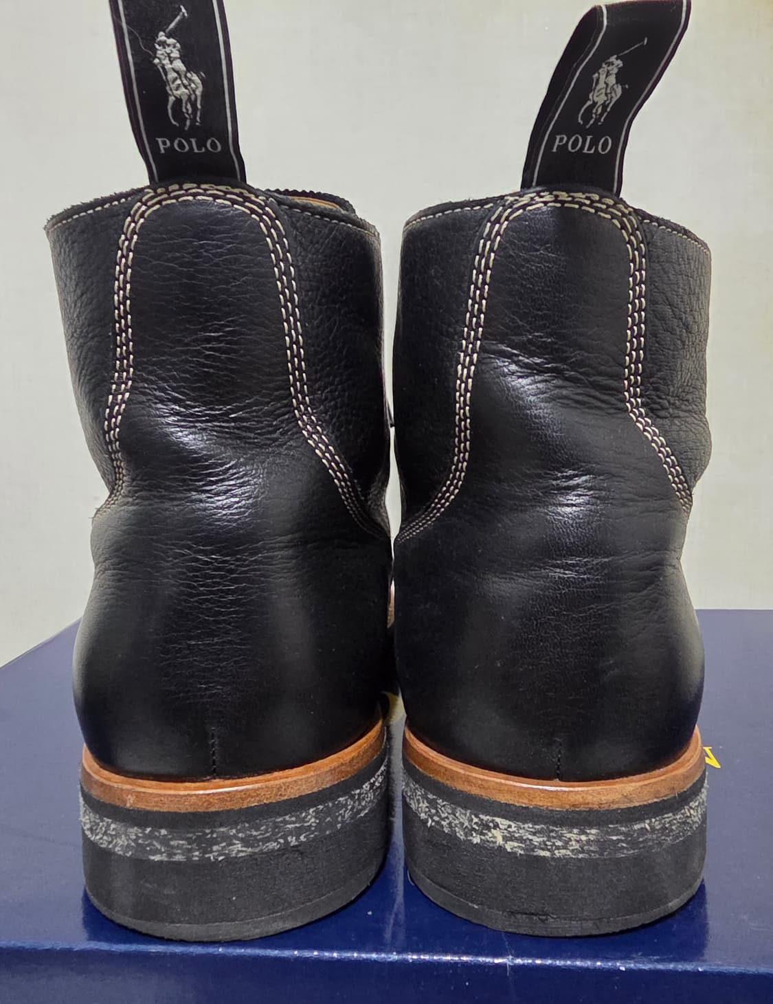 폴로 랄프로렌 텀블드 레더 부츠 260 사이즈 상품이미지4
