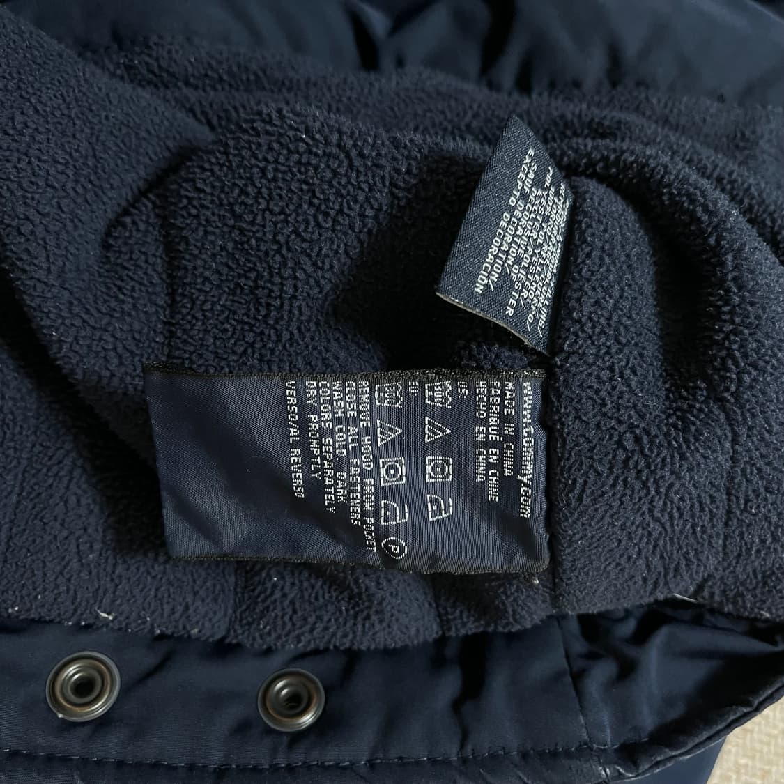 [정품] 타미 네이비 안감기모 두툼 점퍼 [ S ] 상품이미지4