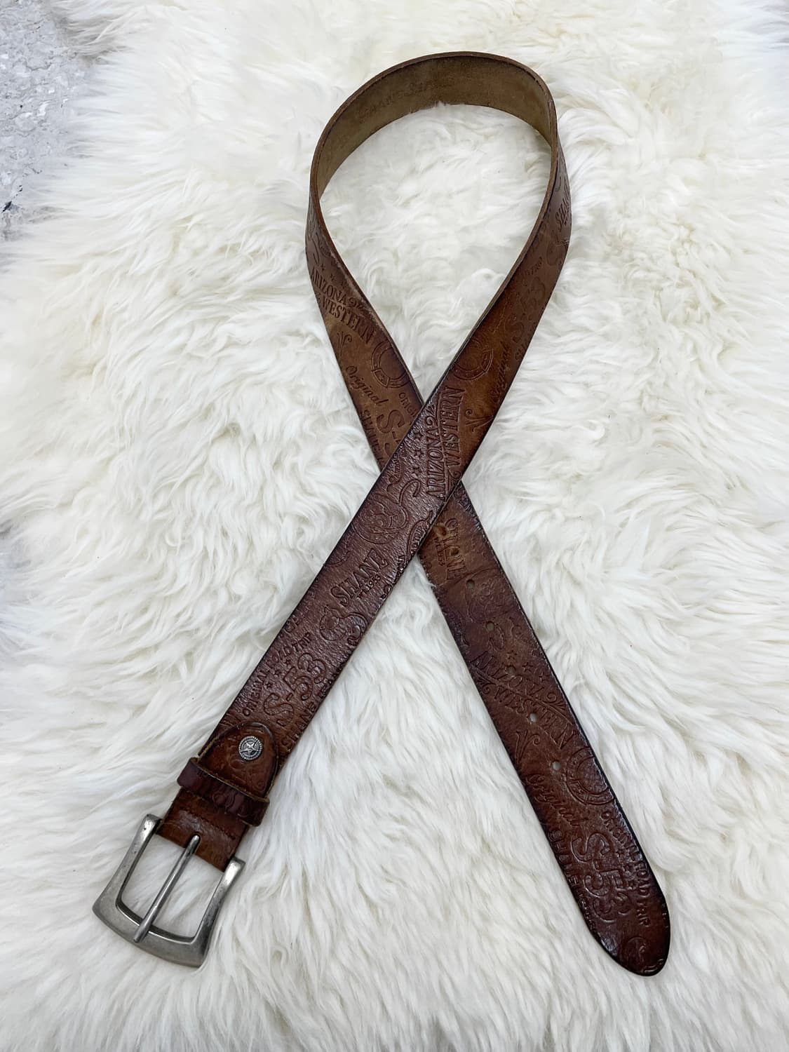 리얼레더 패턴 버클 벨트 상품이미지1