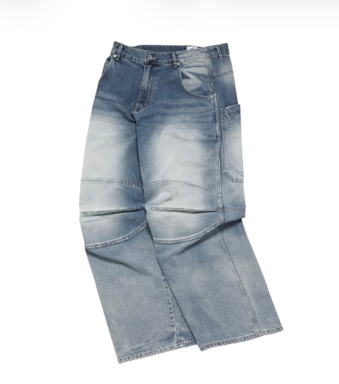 (M) mjd 3d knee 팬츠 블루 새상품 상품이미지1