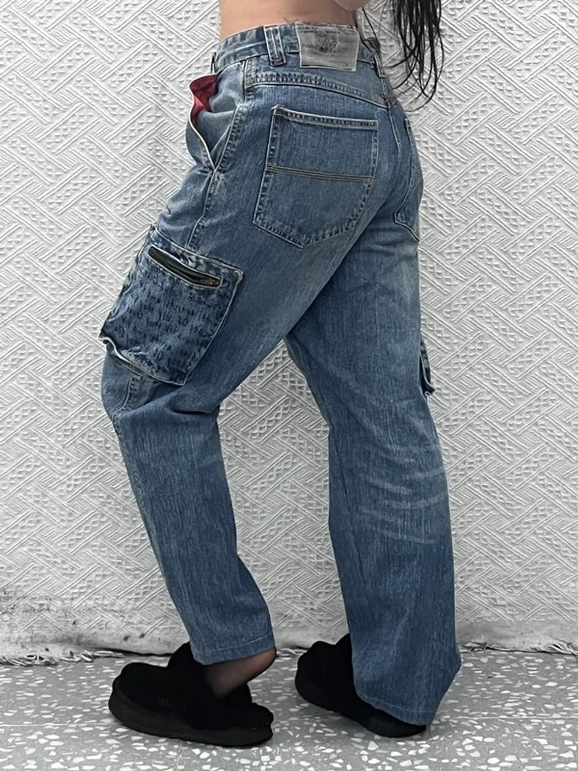 마자플라바 올드스쿨 스트릿 펑크 데님 카고팬츠 31인치 C09255 상품이미지2