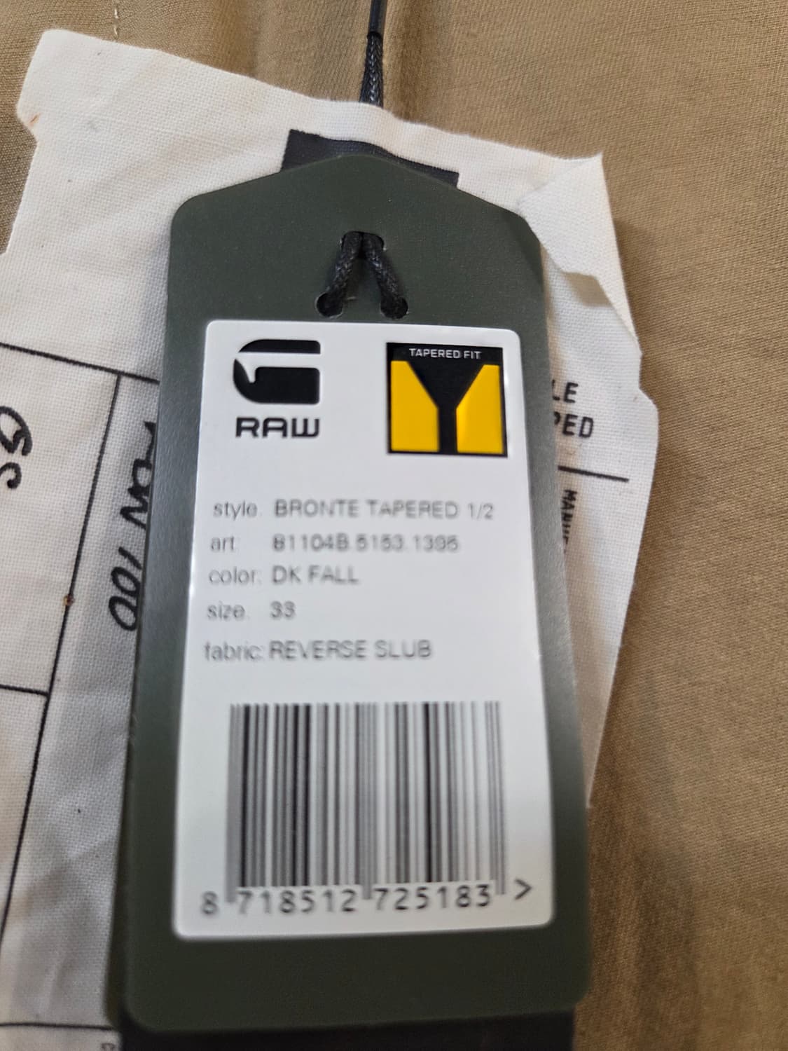 G-STAR로우 카키 포켓 반바지(33) 상품이미지5