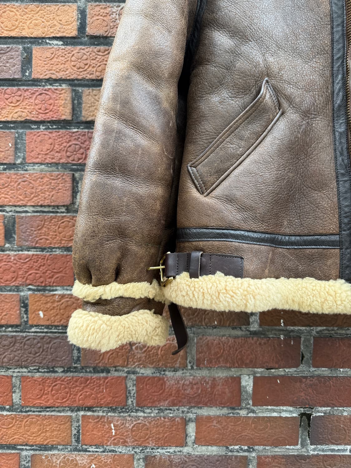 80s 골든베어 b-3 무스탕 40(XL) 상품이미지6